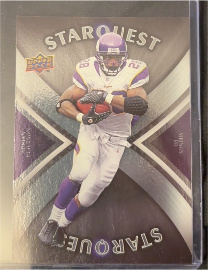 2008 Upper Deck First Edition #SQ1 Adrian Peterson StarQuest — front
