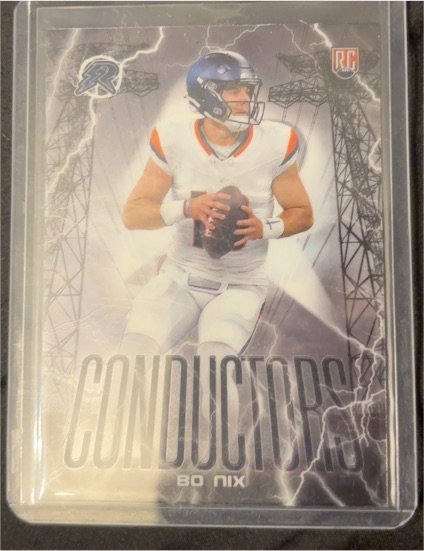 2024 Topps Resurgence #C-8 Bo Nix Conductors RC Denver Broncos — front