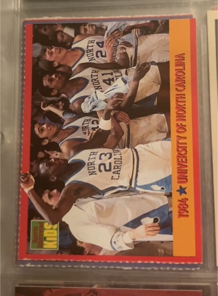 1984 Sports Illustrated for Kids University of North Carolina Basketball Card — front
