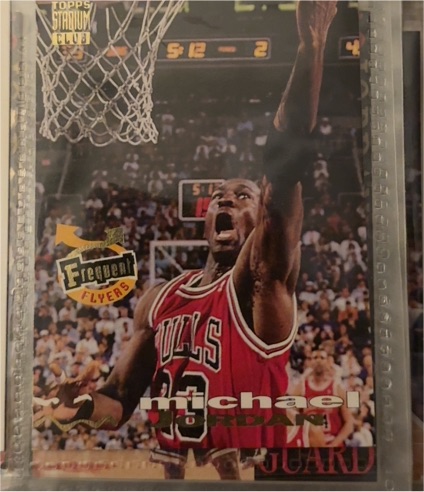 1993-94 Topps Stadium Club #181 Michael Jordan Frequent Flyers — front
