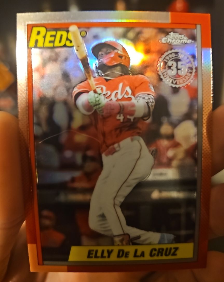 2025 Topps Chrome Update #90CU-3 Elly De La Cruz Reds — front