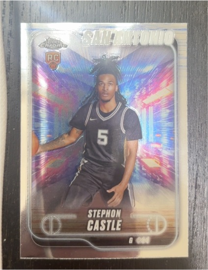 2024-25 Topps Chrome #122 Stephon Castle — front