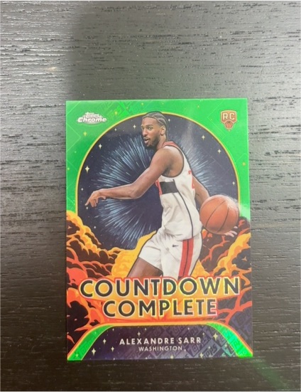 2024-25 Topps Chrome #CC-12 Alexandre Sarr Countdown Complete — front