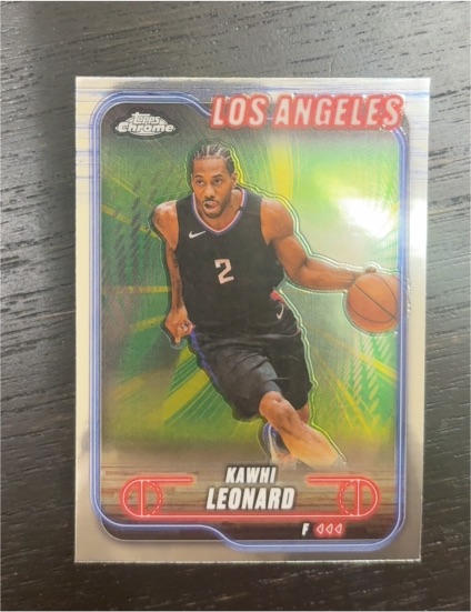 2024-25 Topps Chrome #120 Kawhi Leonard — front