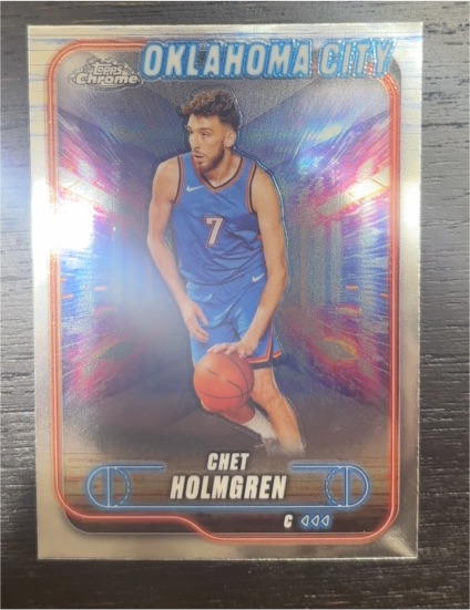 2024-25 Topps Chrome #99 Chet Holmgren Oklahoma City Thunder — front