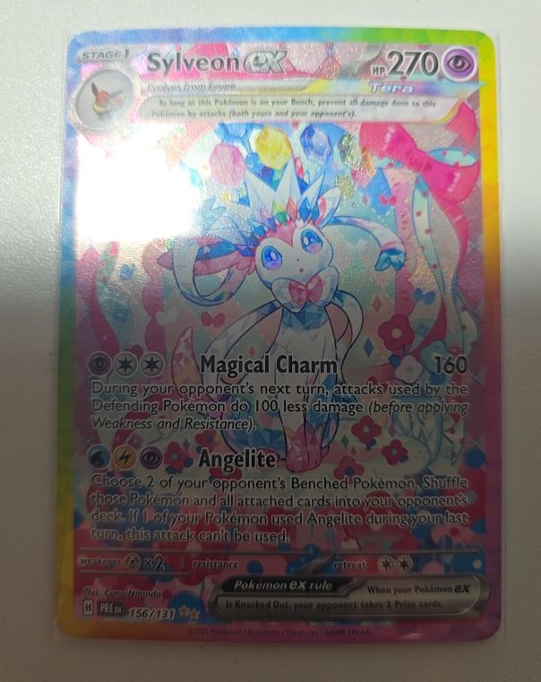 2022 Pokémon Prismatic Evolutions #156 Sylveon EX — front