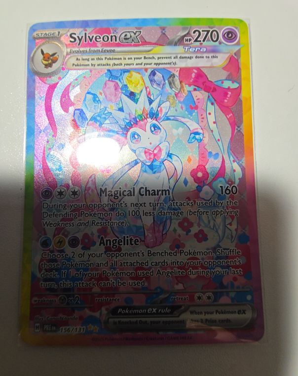 2022 Pokémon Prismatic Evolutions #156 Sylveon EX — front