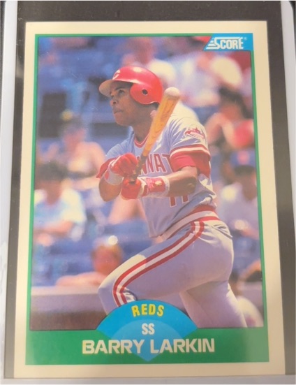 1989 Score #31 Barry Larkin Cincinnati Reds — front