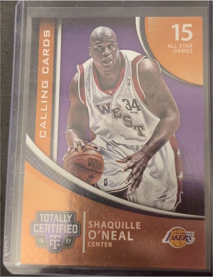 2016-17 Panini Totally Certified Calling Cards #15 Shaquille O'Neal — front