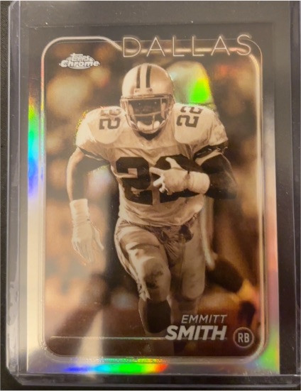 2024 Topps Chrome #38 Emmitt Smith Sepia Refractor — front