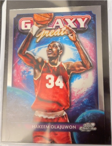 2023-24 Topps Cosmic Chrome Galaxy Greats #GG-19 Hakeem Olajuwon — front