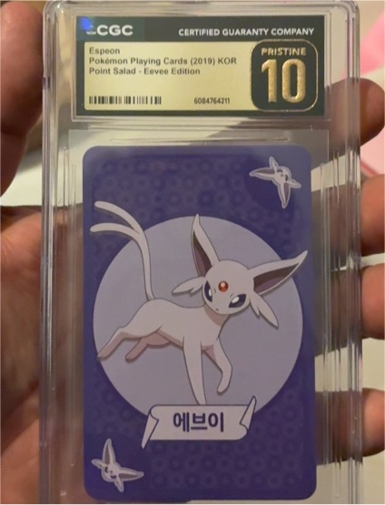 2019 Espeon Pokemon Playing Cards Korean Point Salad Eevee Edition — front