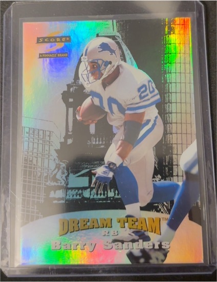 1996 Score Dream Team #5 Barry Sanders — front