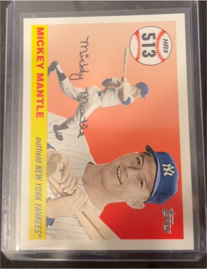 2008 Topps Mickey Mantle Home Run History #MHR513 Mickey Mantle — front