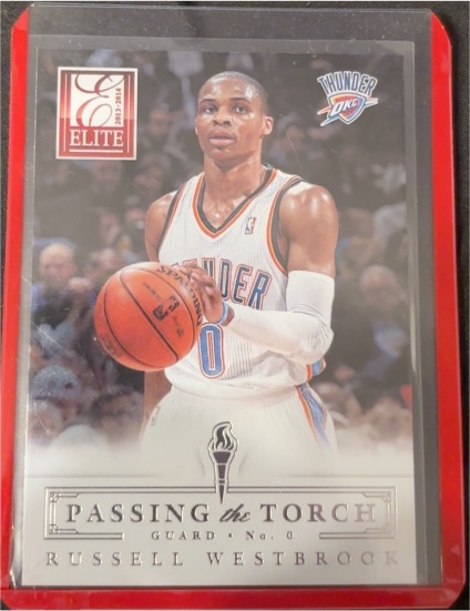 2013-14 Panini Elite #8 Russell Westbrook Passing the Torch — front