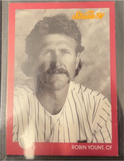 1991 Leaf Studio #80 Robin Yount Milwaukee Brewers — front