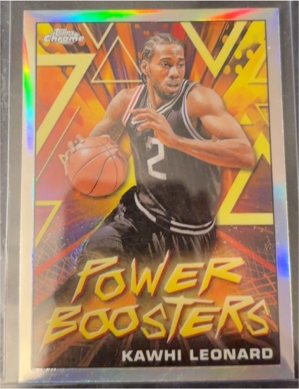 2023-24 Topps Chrome #PB-11 Kawhi Leonard Power Boosters — front