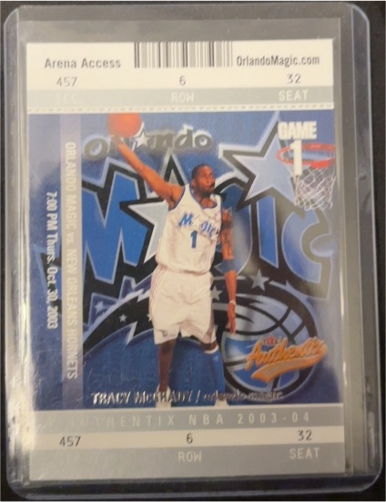 2003-04 Fleer Authentix #59 Tracy McGrady — front