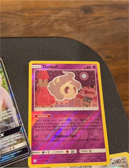 2019 Pokémon Cosmic Eclipse #83 Duskull — front