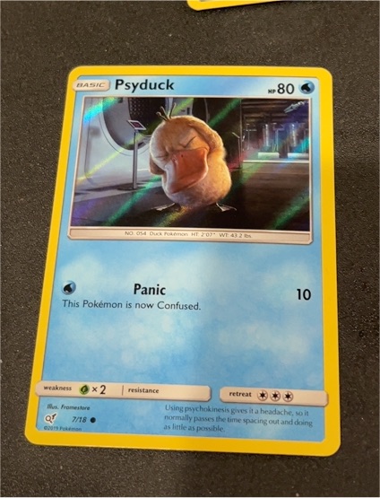 2019 Pokémon Detective Pikachu #7 Psyduck — front