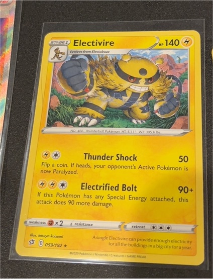 2020 Pokémon Rebel Clash #059 Electivire — front