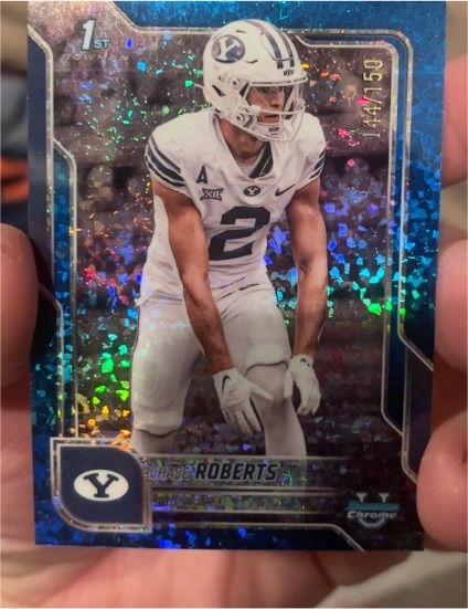 2025 Bowman University Chrome #51 Chase Roberts — front