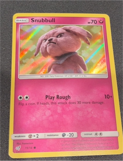 2019 Pokémon Detective Pikachu #15 Snubbull — front