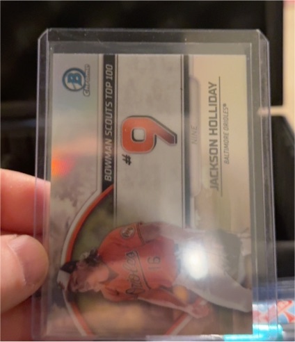 2023 Bowman Chrome #BTP-9 Jackson Holliday — front