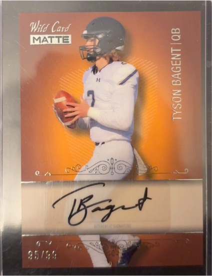 2023 Wild Card Matte #CBB-A Tyson Bagent — front