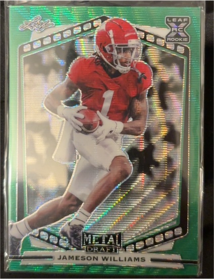 2022 Leaf Metal Draft #B-JW1 Jameson Williams — front
