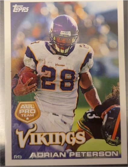 2010 Topps #103 Adrian Peterson — front