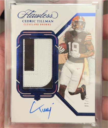 2023 Panini Flawless #PA-CTI Cedric Tillman — front
