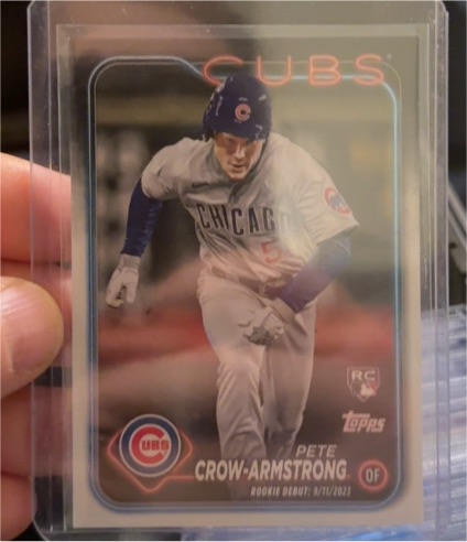 2024 Topps Update #US91 Pete Crow-Armstrong Rookie Debut Chicago Cubs — front
