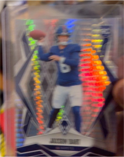2020 Panini Phoenix #103 Daniel Jones Fire Burst — front