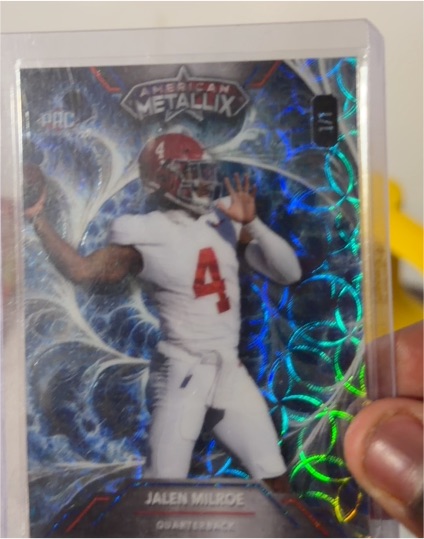 2023 Wild Card American Metallix #4 Jalen Milroe — front