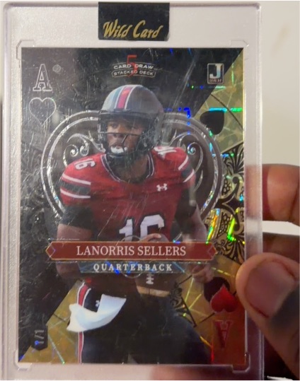 2023 Wild Card 5 Card Draw Stacked Deck Lanorris Sellers #Stacked Deck — front