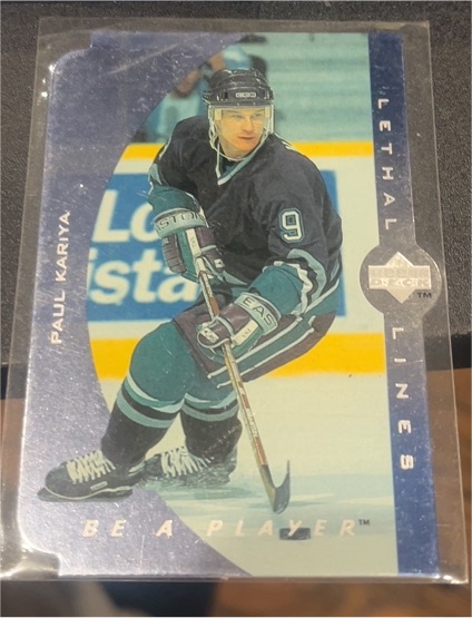 1995-96 Upper Deck Be A Player Lethal Lines #LL10 Paul Kariya — front