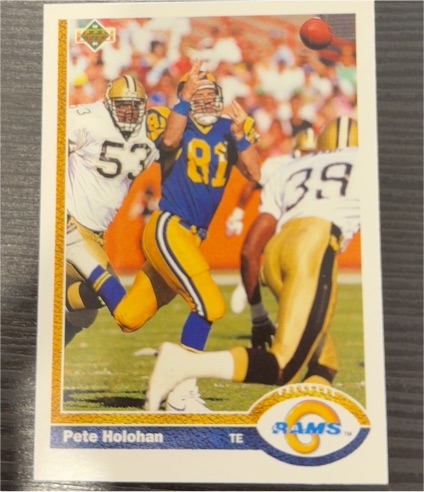 1991 Upper Deck #182 Pete Holohan — front