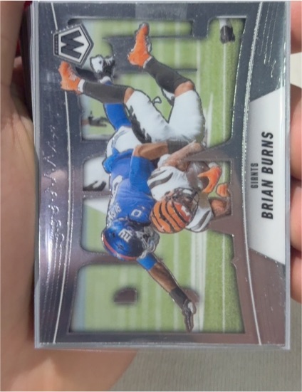2025 Panini Mosaic #7 Brian Burns Bang! — front