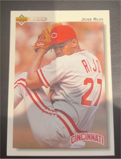 1992 Upper Deck #258 Jose Rijo — front