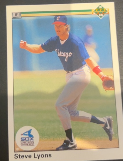1990 Upper Deck #390 Steve Lyons — front