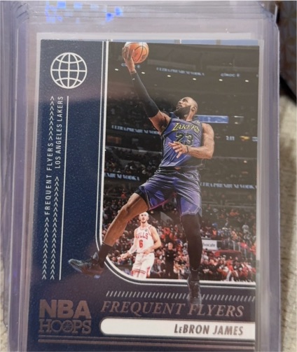 2024-25 Panini NBA Hoops Frequent Flyers #13 LeBron James — front