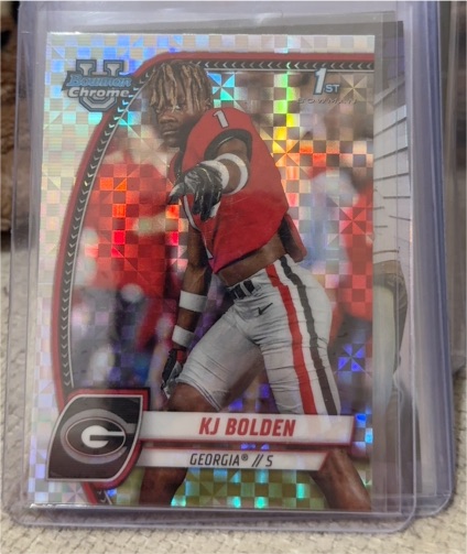 2024 Bowman Chrome University #115 KJ Bolden — front