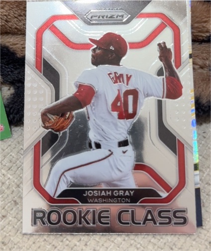 2022 Panini Prizm #RC-18 Josiah Gray Rookie Class — front