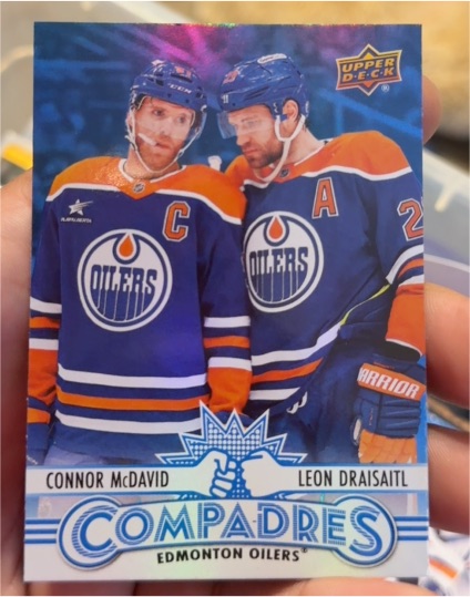 2025-26 Upper Deck Series 1 #CM-2 Connor McDavid / Leon Draisaitl Compadres — front