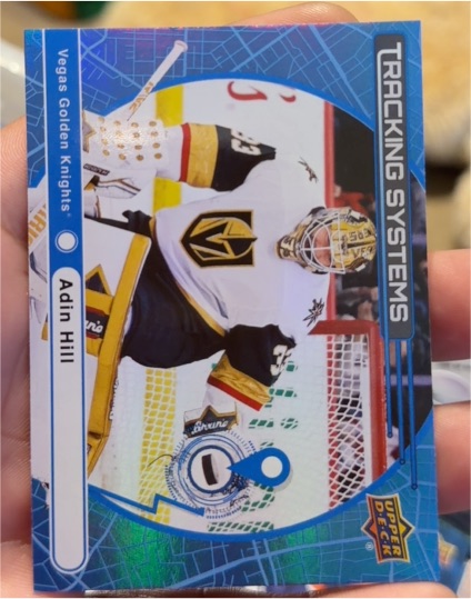2025-26 Upper Deck Tracking Systems #TS-22 Adin Hill — front