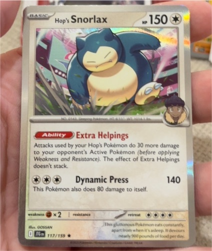 2023 Pokémon Scarlet & Violet Journey Together #117 Hop's Snorlax — front