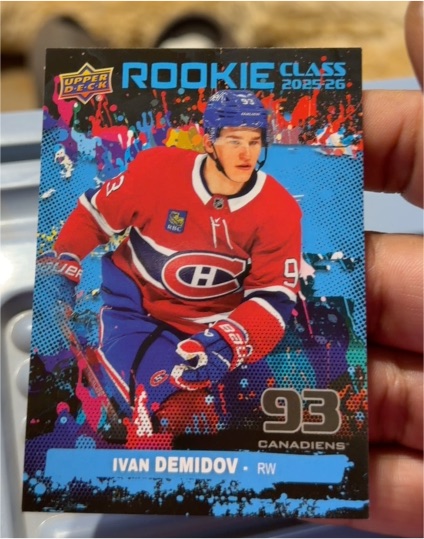 2025-26 Upper Deck Series 1 Rookie Class #RC-3 Ivan Demidov — front