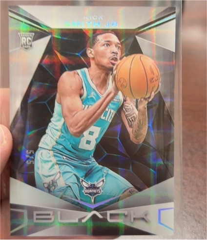 2023-24 Panini Black #8 Nick Smith Jr. — front