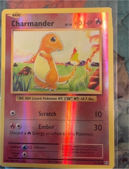 2016 Pokémon TCG XY Evolutions #9 Charmander — front